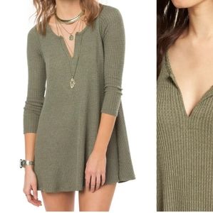 O'Neill waffle thermal tunic dress